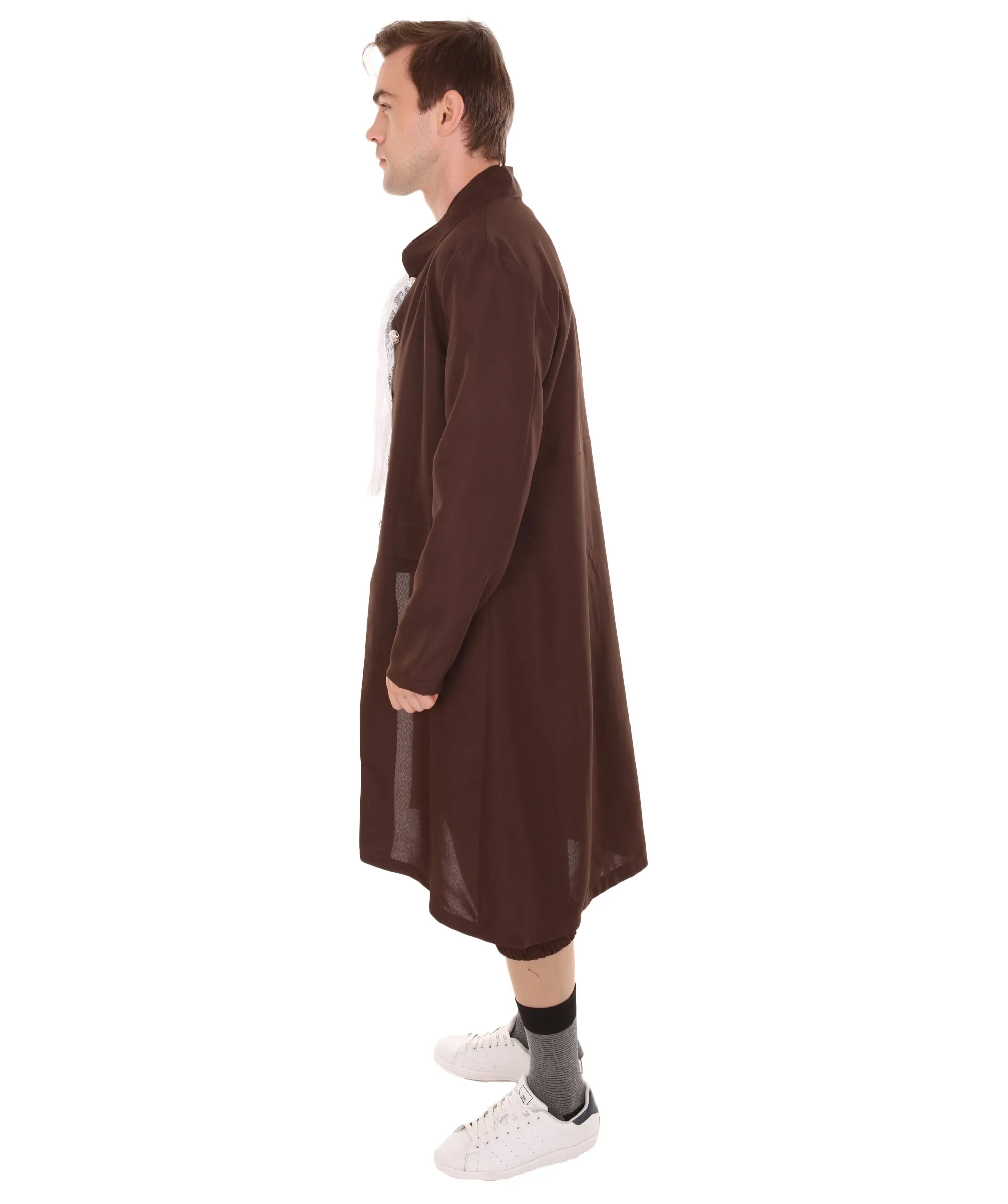Adult Men's USA Founding Father Historical Costume, Almost Brown Halloween Costume