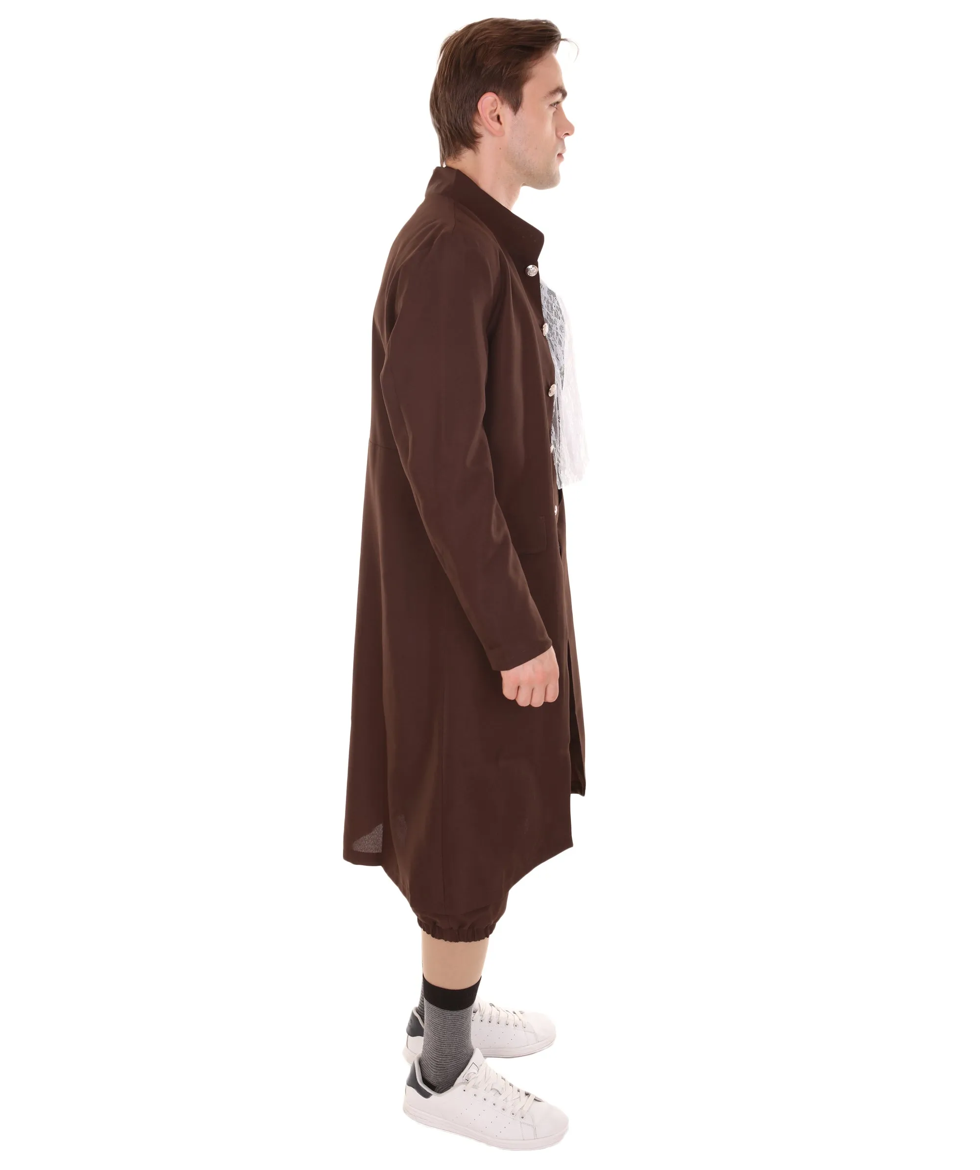 Adult Men's USA Founding Father Historical Costume, Almost Brown Halloween Costume