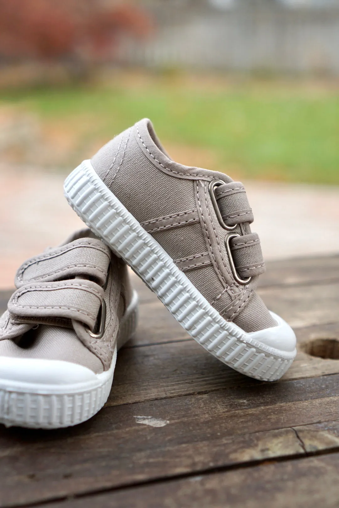 Beige Velcro Shoes
