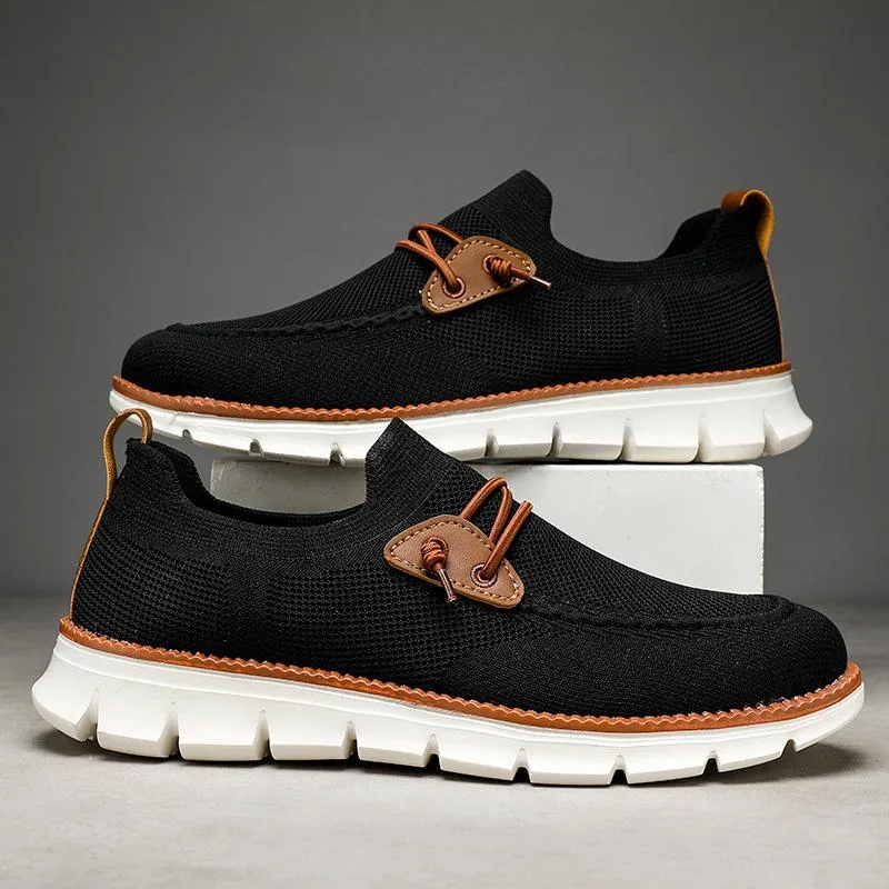 Bellkmart Mesh Casual Lightweight Breathable Soft Soled Shoes - Black