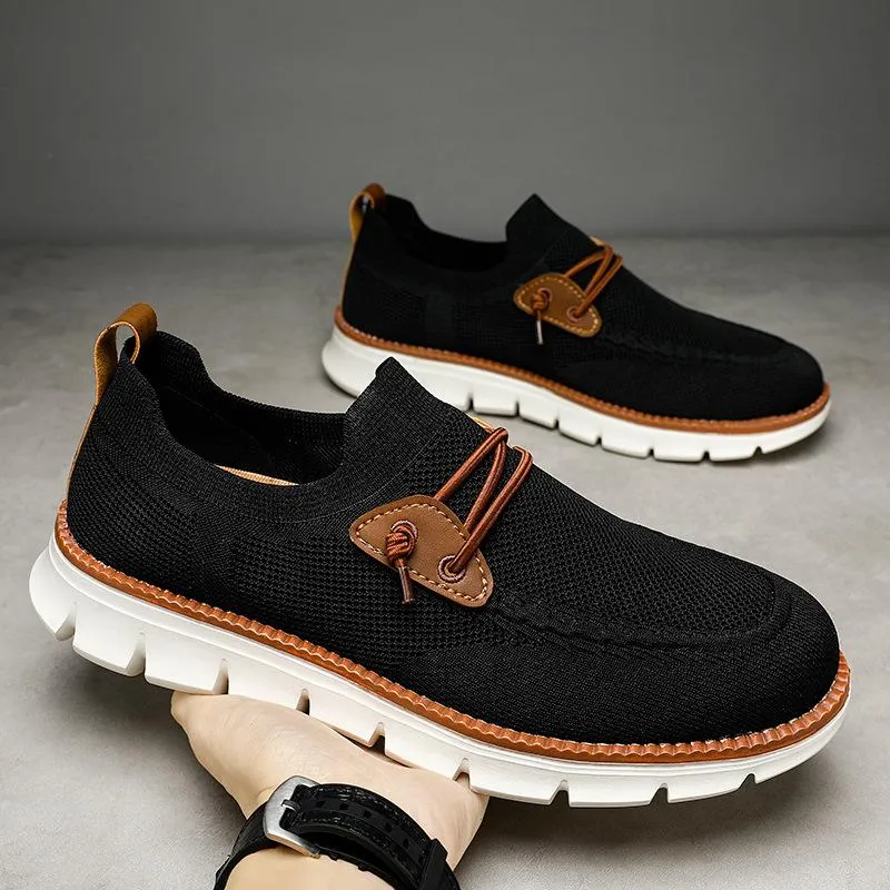 Bellkmart Mesh Casual Lightweight Breathable Soft Soled Shoes - Black