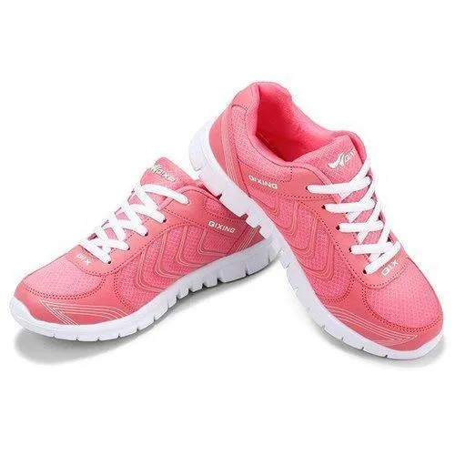 Big Size Casual Color Match Sport Breathable Mesh Lace Up Sneakers