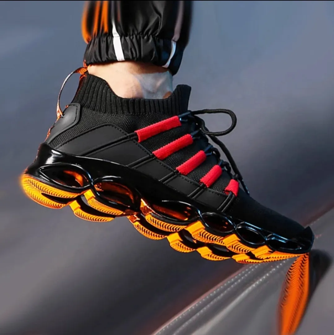 Black Blade Sole Breathable Shoes