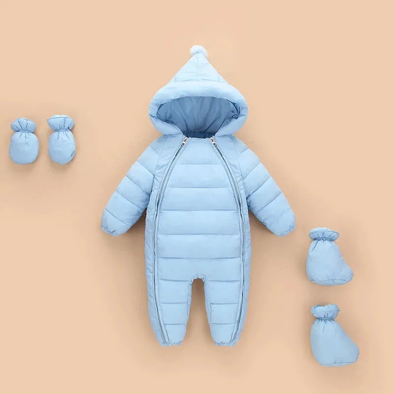 Breathable, windproof thermal suit with double zip