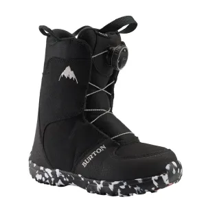 Burton Kids' Grom BOA Snowboard Boots Black 15089103001