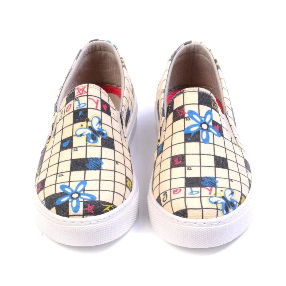 Crossword Slip on Sneakers Shoes VN4501