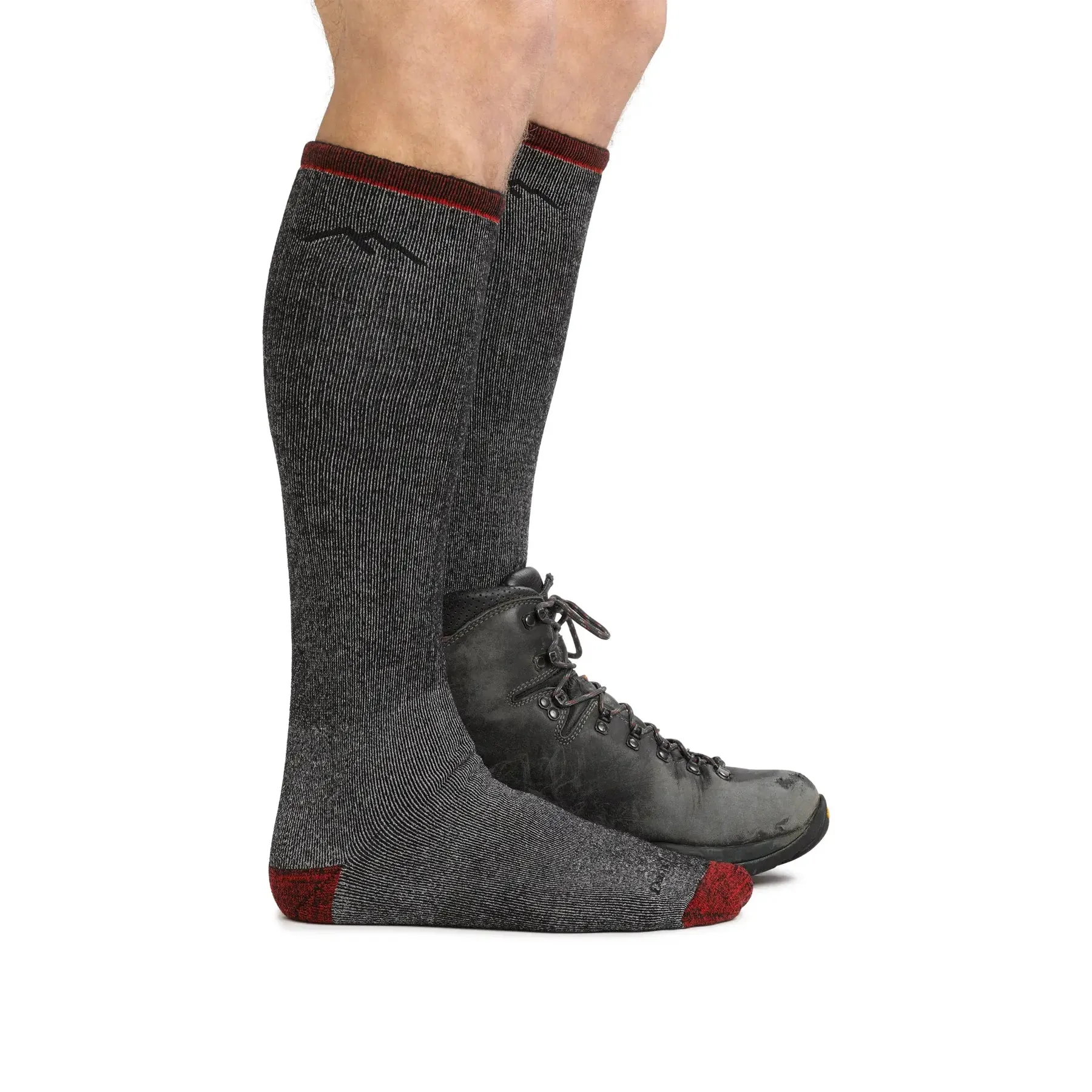 Darn Tough 1955 Men's Mountaineering Over-the-Calf Heavyweight Hiking Sock - Smoke