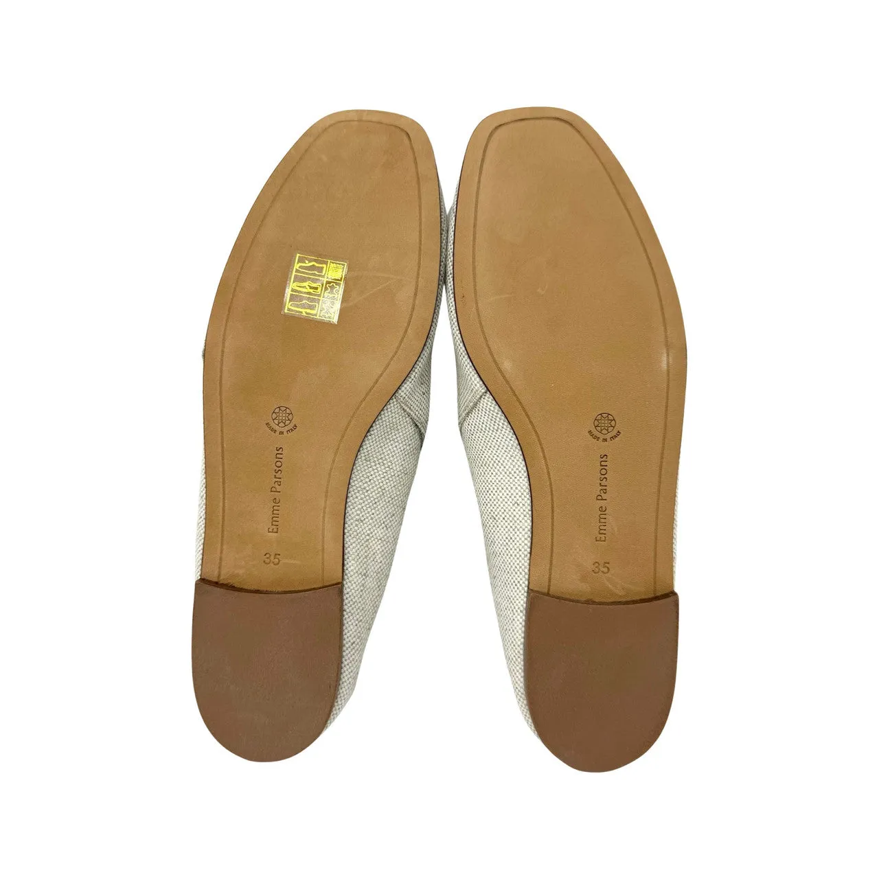 Emme Parsons Canvas High Throat Ballerina Flats