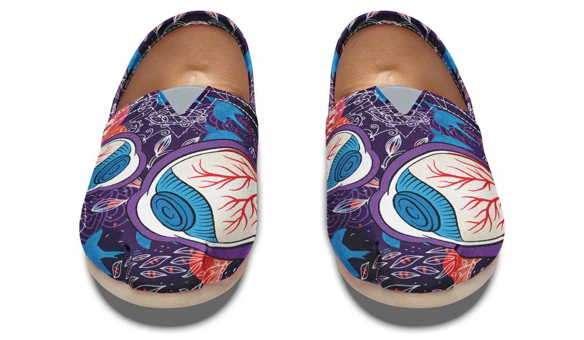 Eyeball Illustration Casual Shoes