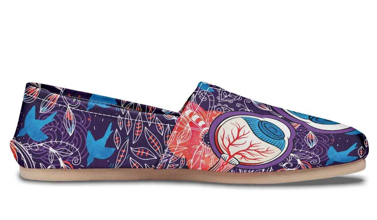 Eyeball Illustration Casual Shoes