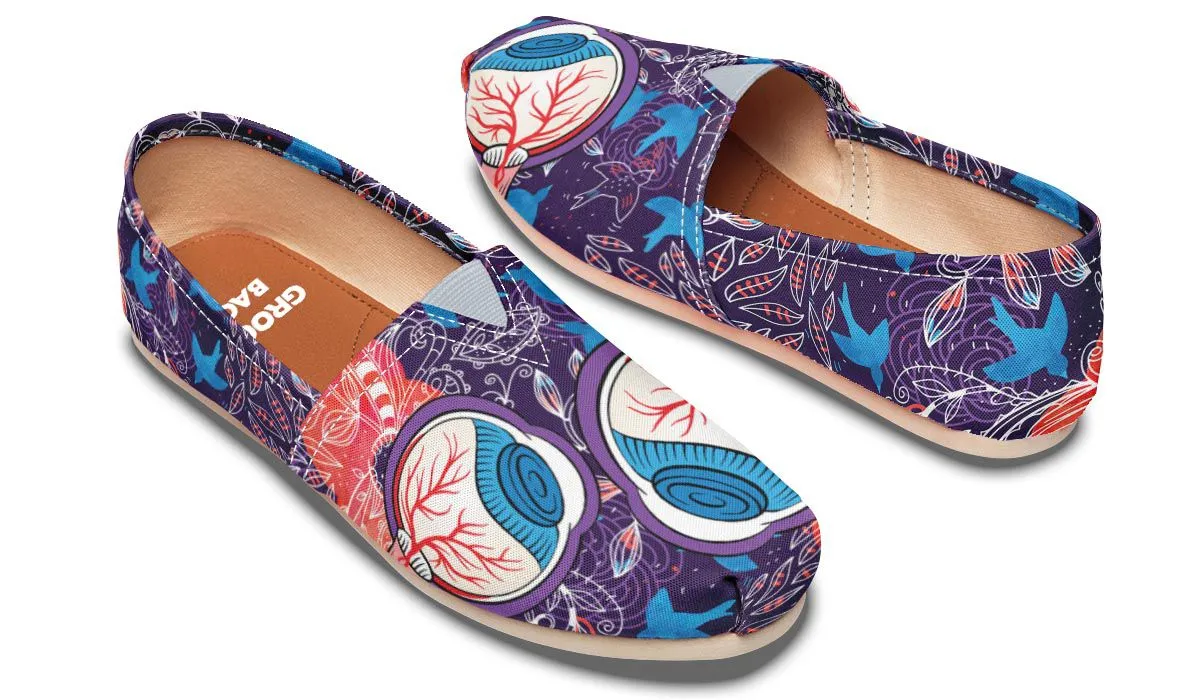 Eyeball Illustration Casual Shoes