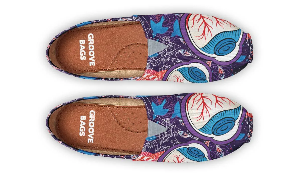 Eyeball Illustration Casual Shoes