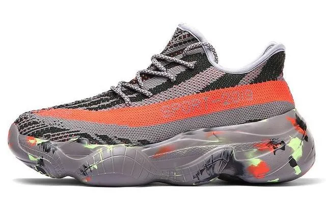 Fashion Mesh Breathable Comfortable Flyknit Men's Sneakers