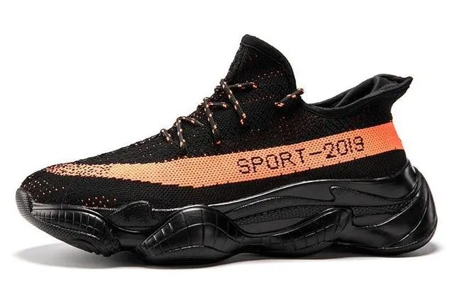 Fashion Mesh Breathable Comfortable Flyknit Men's Sneakers