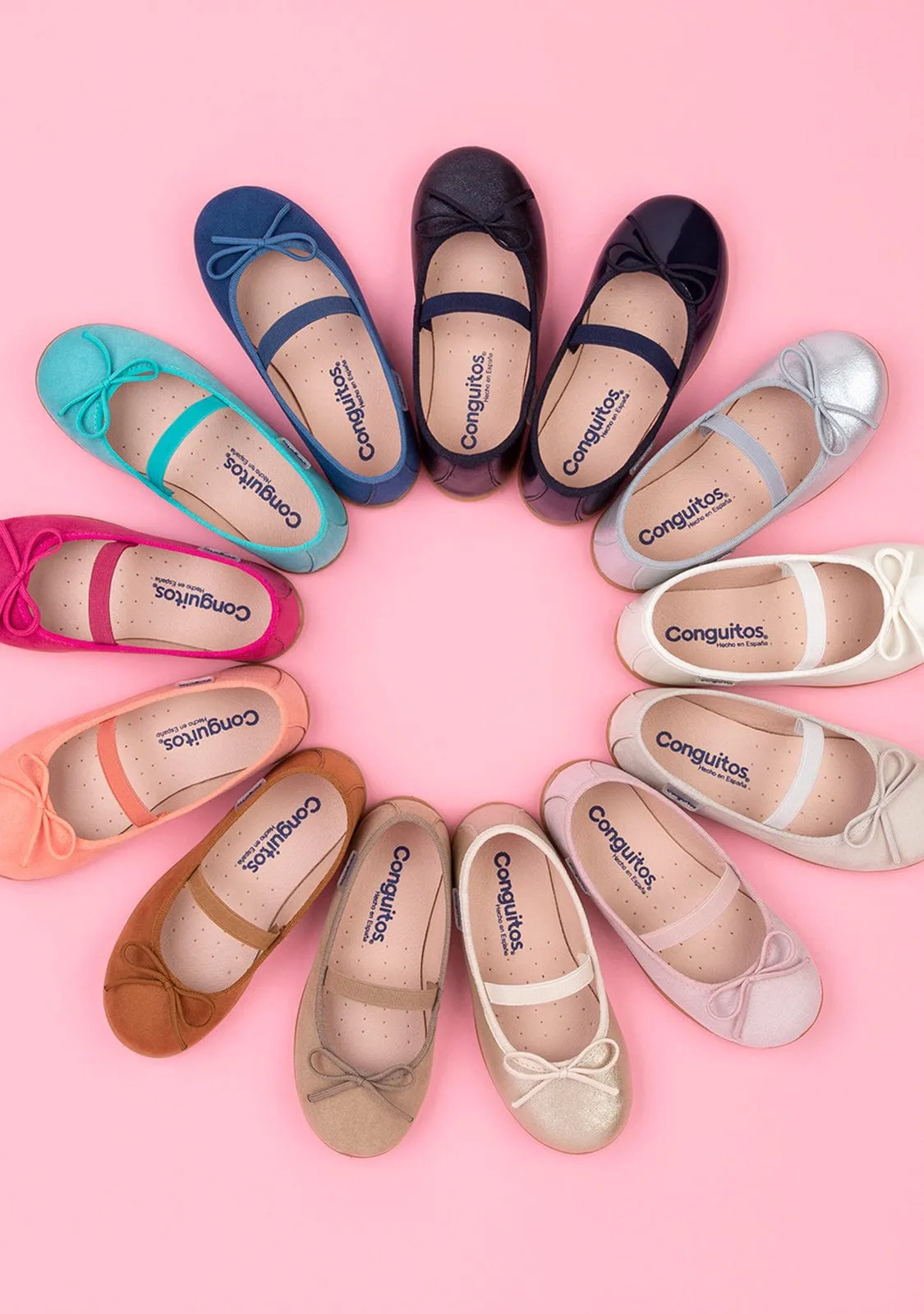 Girl's Blue Indigo Basic Ballerinas
