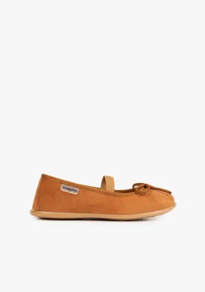 Girl’s Camel Basic Ballerinas