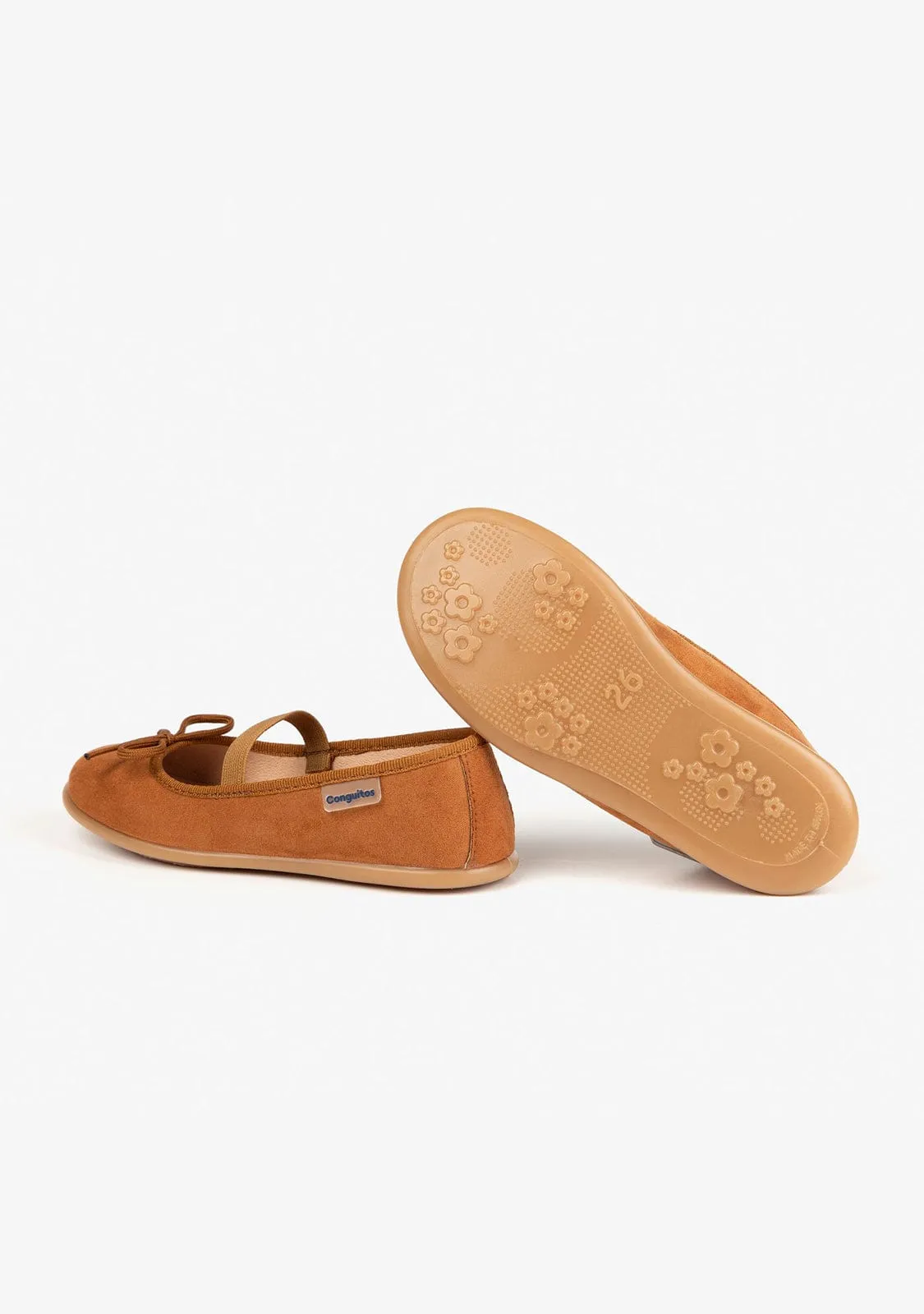 Girl’s Camel Basic Ballerinas