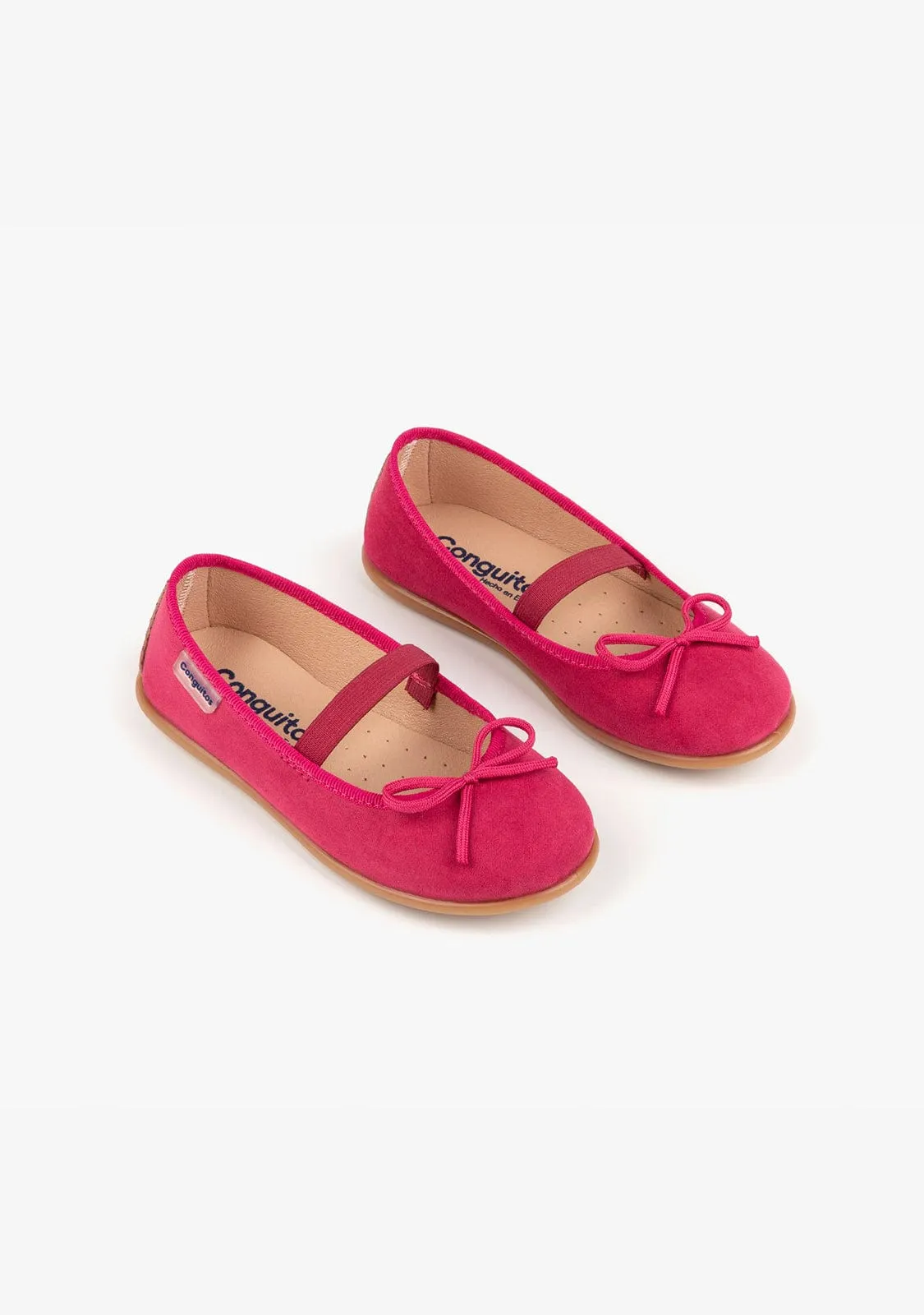 Girl's Fuxia Basic Ballerinas