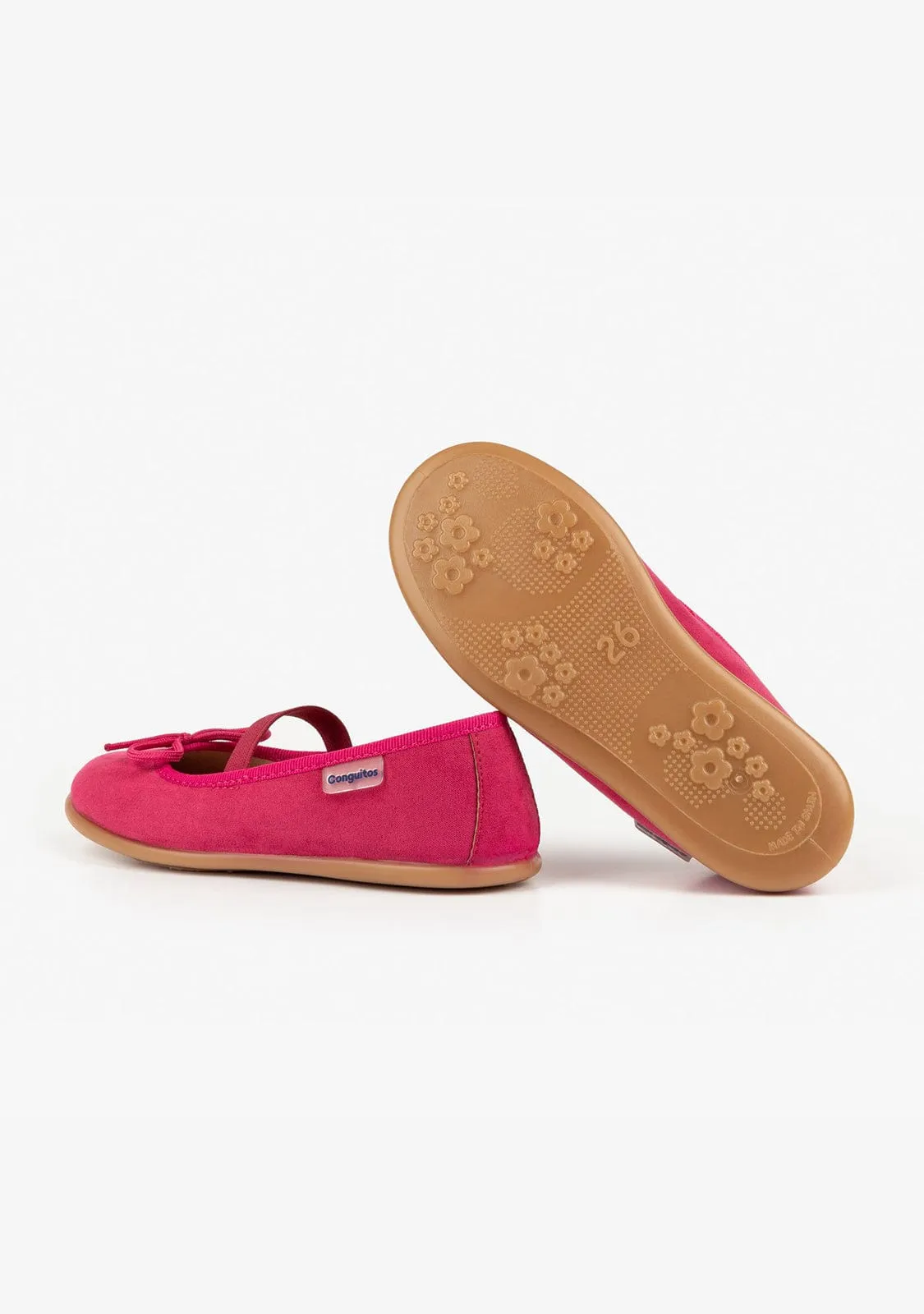Girl's Fuxia Basic Ballerinas