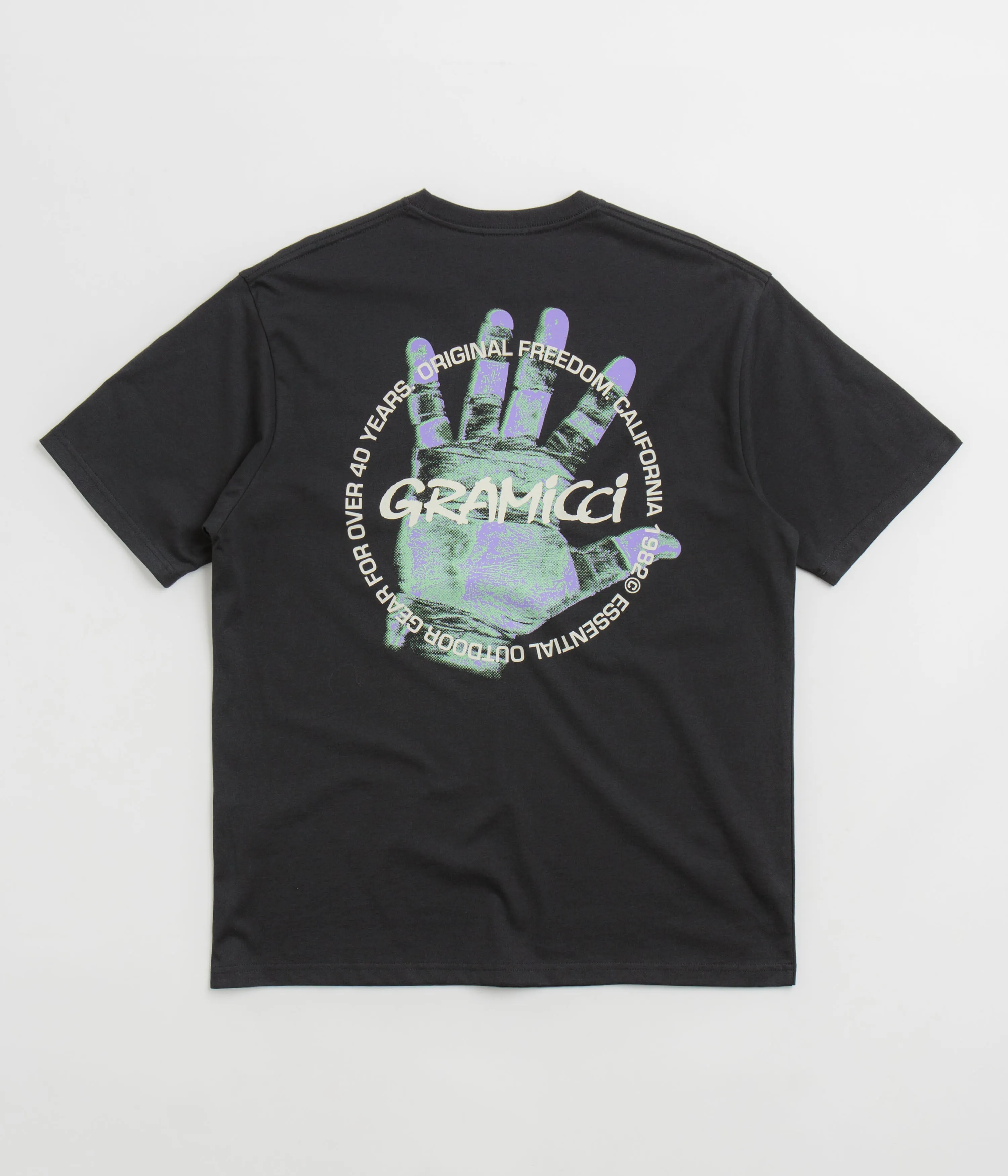 Gramicci Climbers Hand T-Shirt - Vintage Black