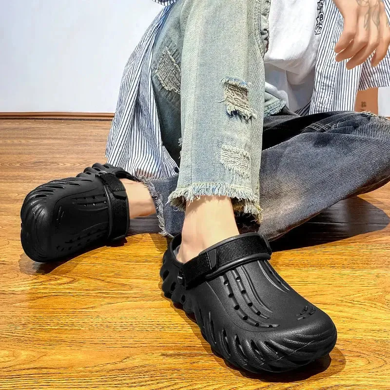 high quality footwear  High Quality Couple's Non-Slip Casual Slippers Summer Men's EVA Waterproof Shoes Classics Woman Sandals Mens Outdoor Beach Slide