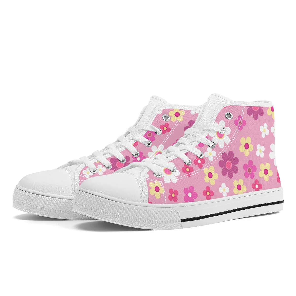Kasumi Mist Pink High-Top Shoes
