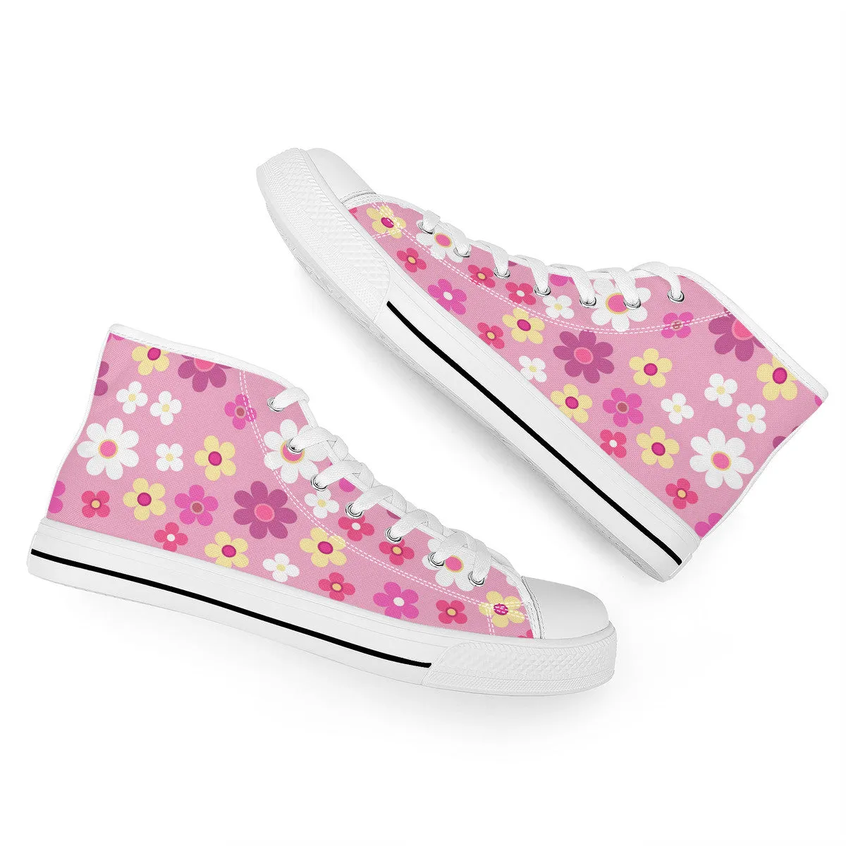 Kasumi Mist Pink High-Top Shoes