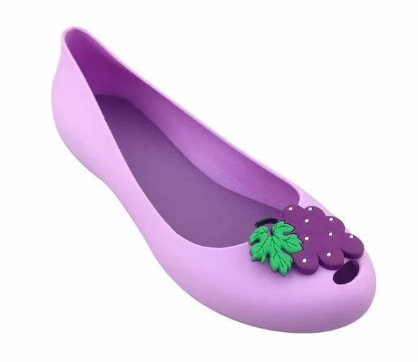 Ladies Flat Spring/Summer Rain PVC Fruit Sandals