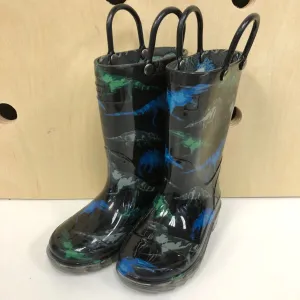 Light Up Dino Rain Boots