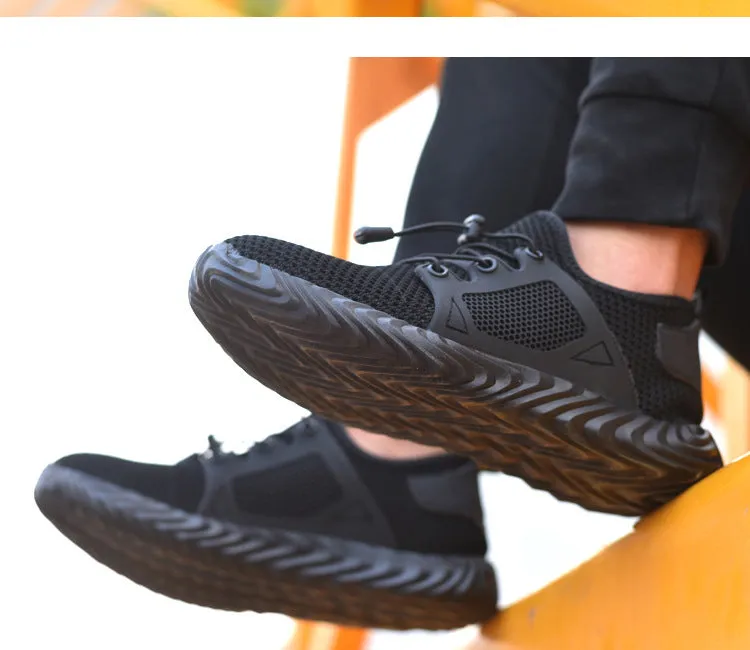 Nanccy Breathable Fly-woven Hard-wearing Work Shoes
