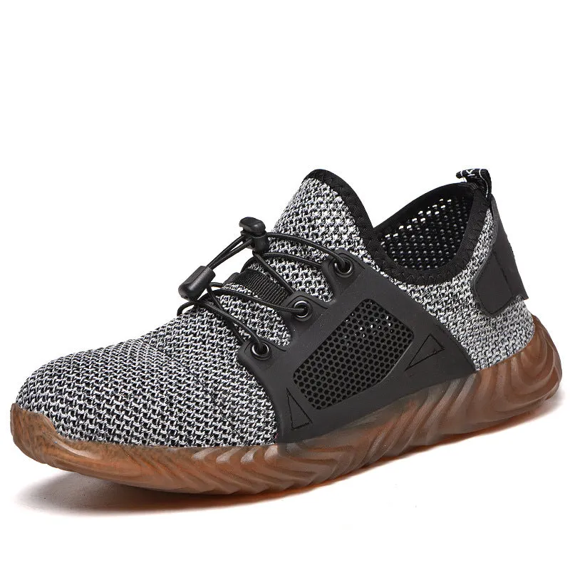 Nanccy Breathable Fly-woven Hard-wearing Work Shoes