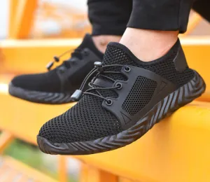 Nanccy Breathable Fly-woven Hard-wearing Work Shoes