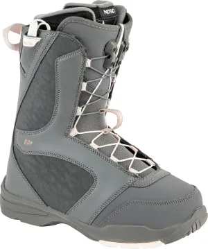 Nitro Flora TLS Womens Snowboard Boots in Charcoal 2024