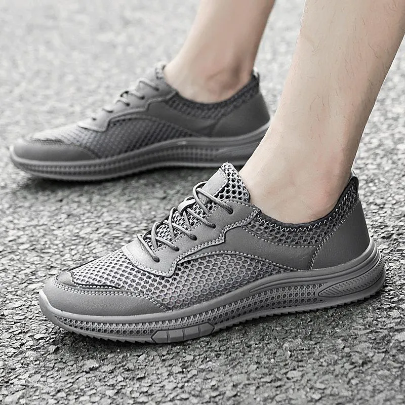 Summer mesh cloth breathable casual men's shoes