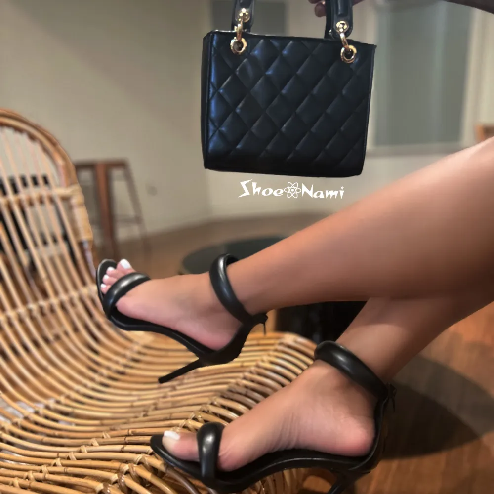 TISHA-112 Black Faux Leather