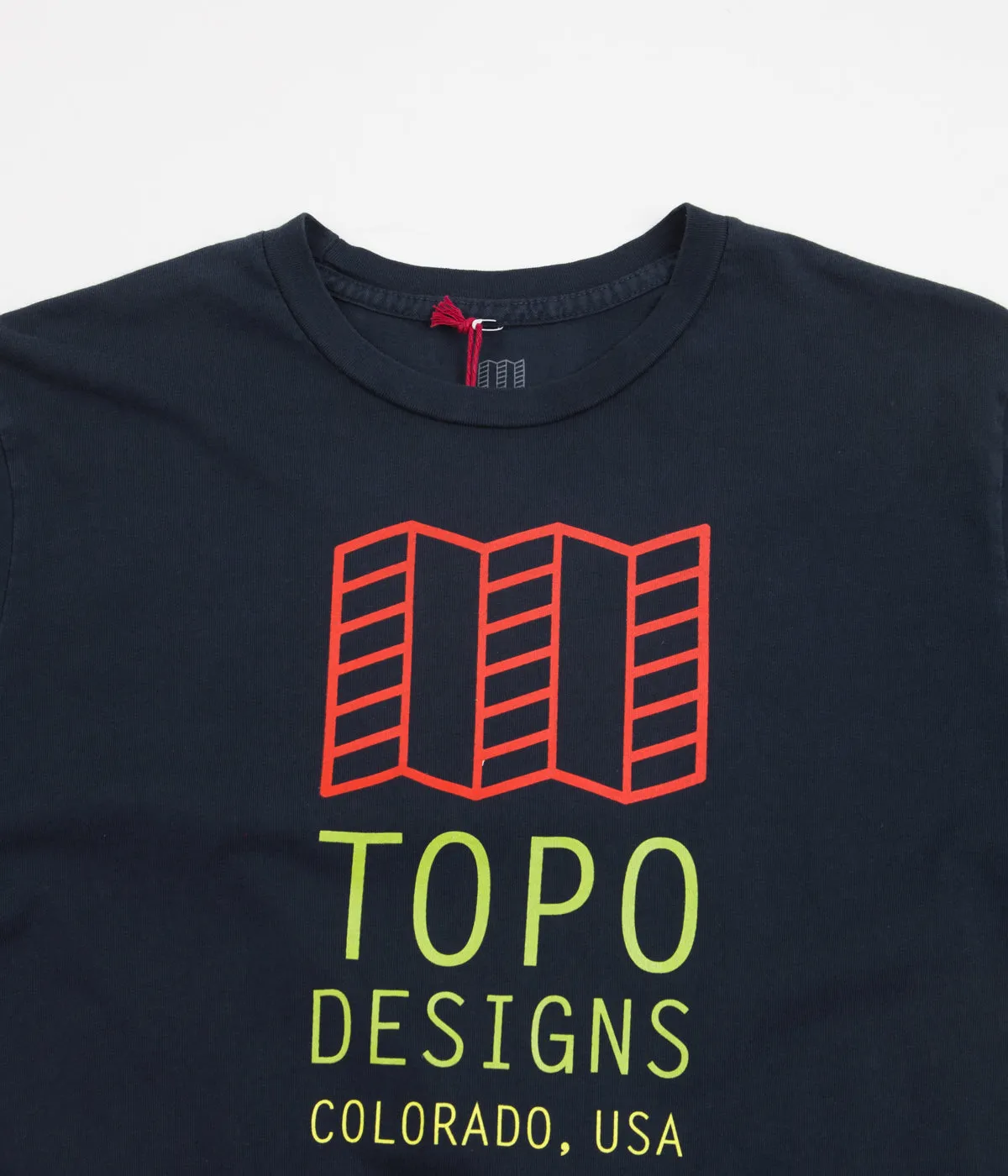 Topo Designs Original Logo T-Shirt - Navy