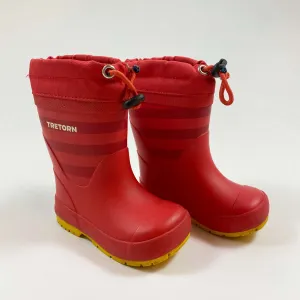 Tretorn red thermo rain boots 23