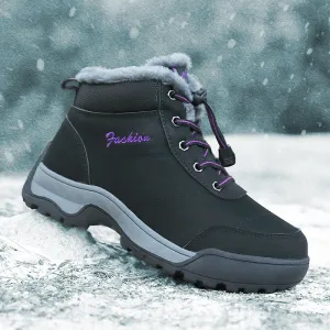 Winter Snow Boots, Cotton Thickening Thermal Cotton Shoes