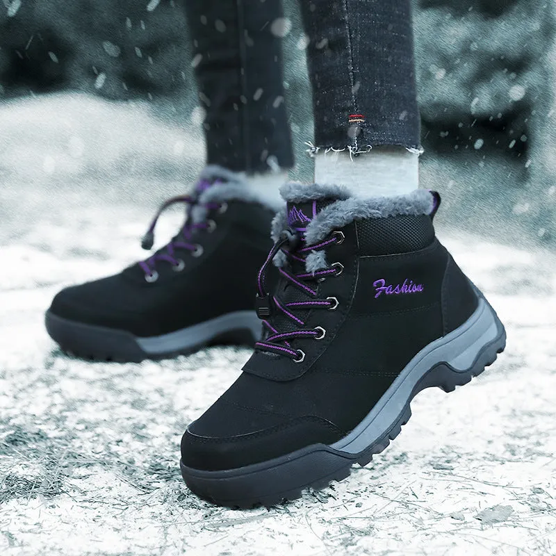 Winter Snow Boots, Cotton Thickening Thermal Cotton Shoes