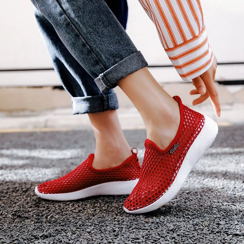 Womens Slip On Breathable Shoes